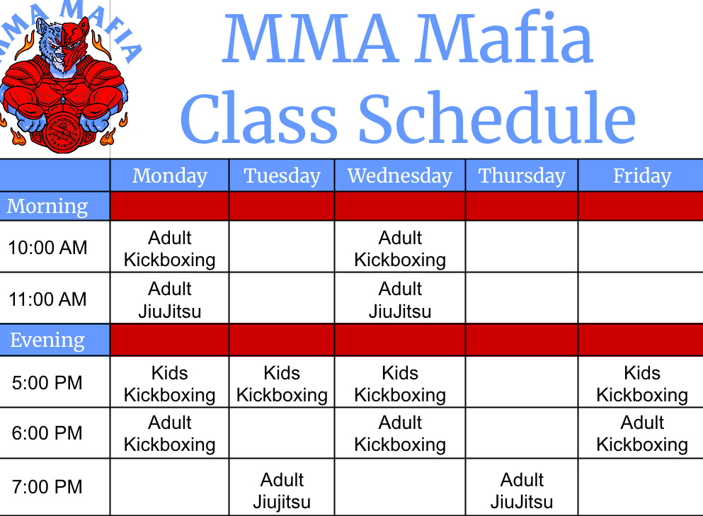 Adult Jiu Jitsu & Kickboxing Classes