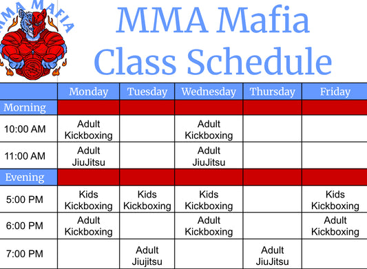 Adult Jiu Jitsu & Kickboxing Classes