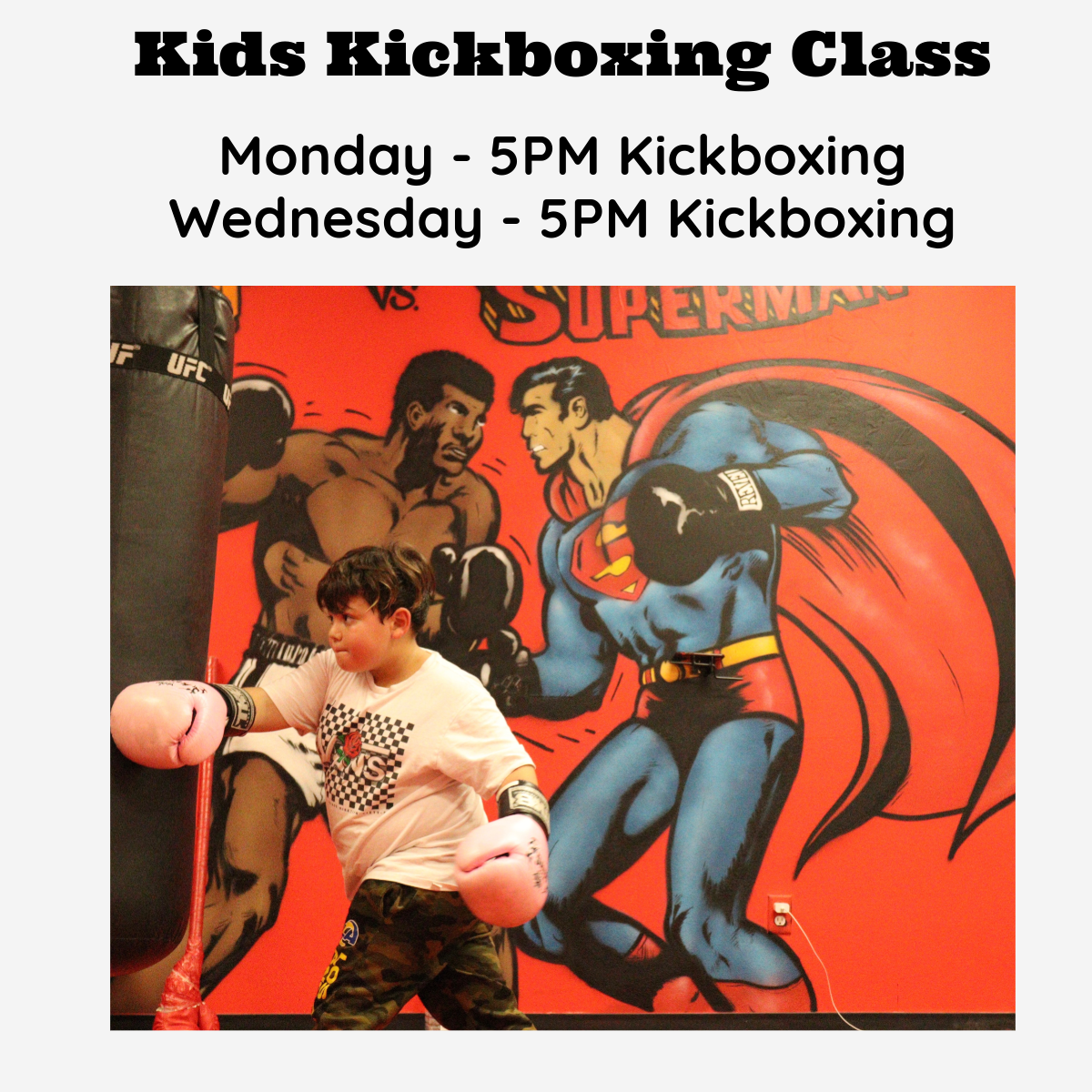 Kids Kickboxing Class (Age 5-12)